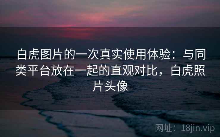 白虎图片的一次真实使用体验：与同类平台放在一起的直观对比，白虎照片头像