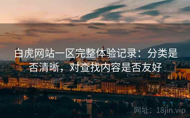 白虎网站一区完整体验记录：分类是否清晰，对查找内容是否友好