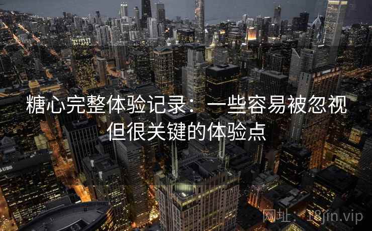 糖心完整体验记录：一些容易被忽视但很关键的体验点