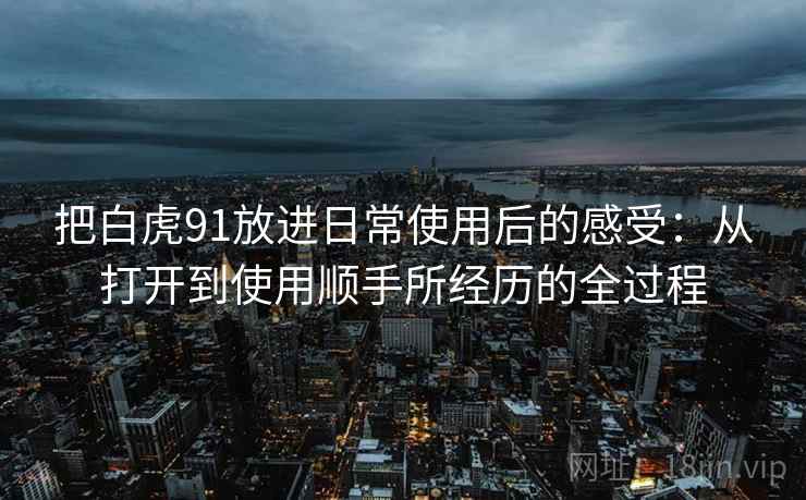 把白虎91放进日常使用后的感受:从打开到使用顺手所经历的全过程 把白虎91放进日常使用后的感受:从打开到使用顺手所经历的全过程